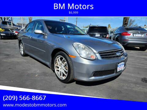 2006 Infiniti G35 for sale at BM Motors in Modesto CA
