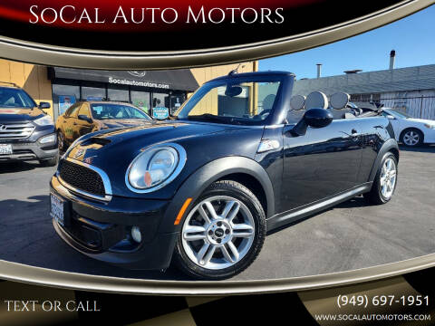 2012 MINI Cooper Convertible for sale at SoCal Auto Motors in Costa Mesa CA