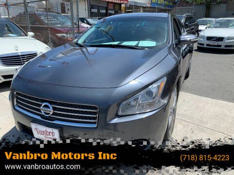 2010 Nissan Maxima for sale at Vanbro Motors Inc in Staten Island NY