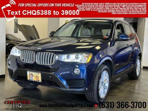 2017 BMW X3 for sale at CERTIFIED HEADQUARTERS in Saint James NY