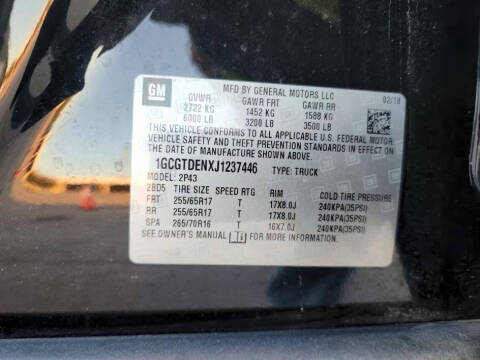 2018 Chevrolet Colorado