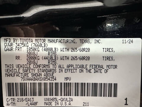 2025 Toyota Sequoia Limited