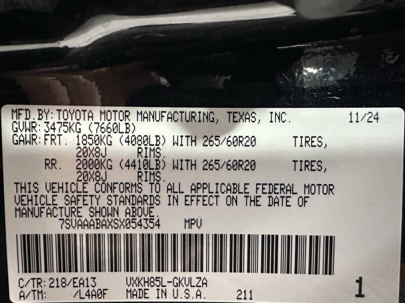 2025 Toyota Sequoia Limited