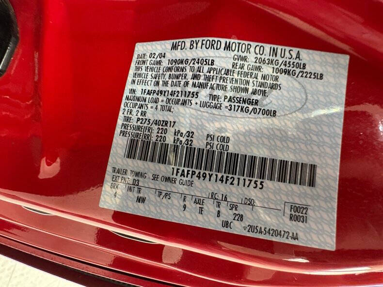 2004 Ford Mustang SVT Cobra