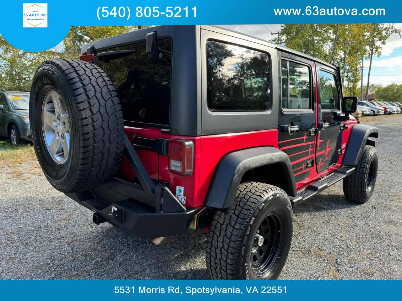 2007 Jeep Wrangler Unlimited for sale at 63 Auto Inc in Spotsylvania, VA