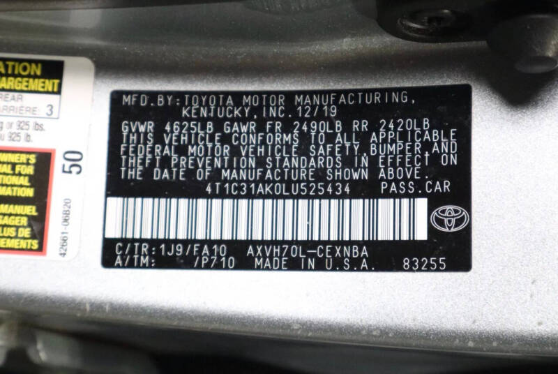 2020 Toyota Camry Hybrid LE