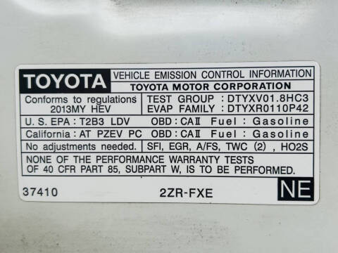 2013 Toyota Prius One