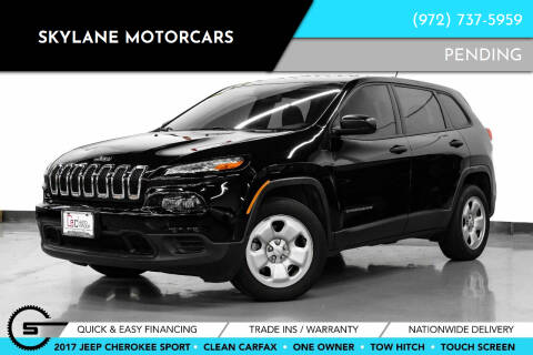 2017 Jeep Cherokee for sale at Skylane Motorcars - Pre-Owned Inventory in Carrollton TX