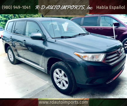 2012 Toyota Highlander for sale at R-D AUTO IMPORTS, Inc in Charlotte NC