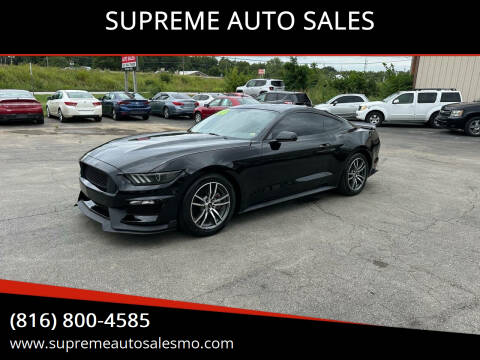 2016 Ford Mustang for sale at SUPREME AUTO SALES in Grandview MO