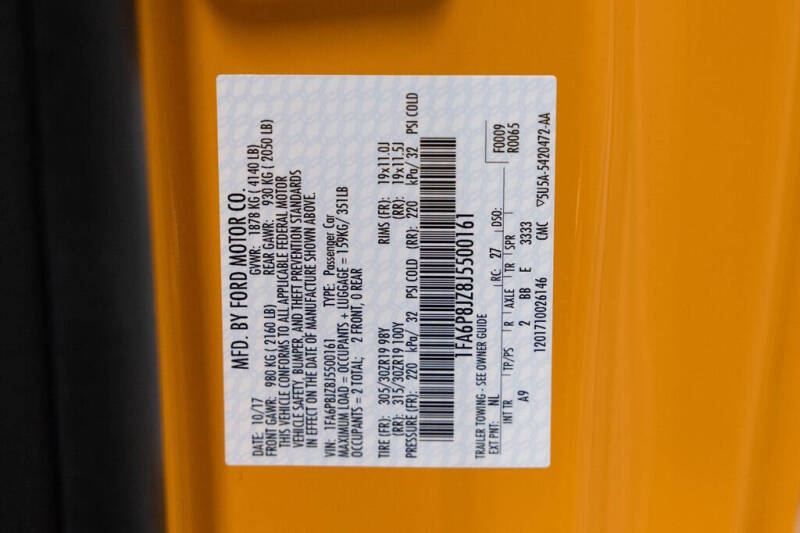 2018 Ford Mustang Shelby GT350R