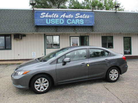 2012 Honda Civic for sale at SHULTS AUTO SALES INC. in Crystal Lake IL