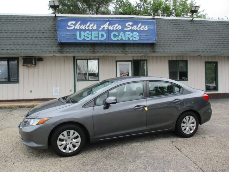 2012 Honda Civic for sale at SHULTS AUTO SALES INC. in Crystal Lake IL