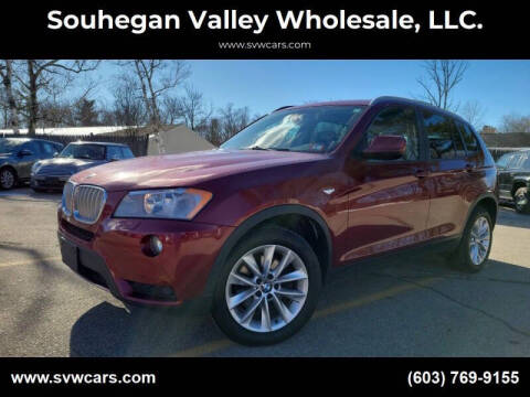 2014 BMW X3 for sale at Souhegan Valley Wholesale, LLC. in Derry NH