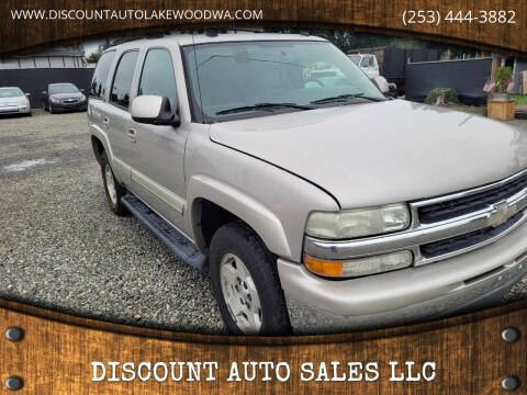 2005 Chevrolet Tahoe for sale at DISCOUNT AUTO SALES LLC in Spanaway WA