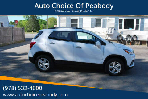 2018 Chevrolet Trax for sale at Auto Choice Of Peabody in Peabody MA