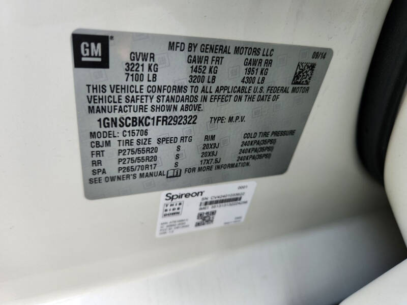 2015 Chevrolet Tahoe LT