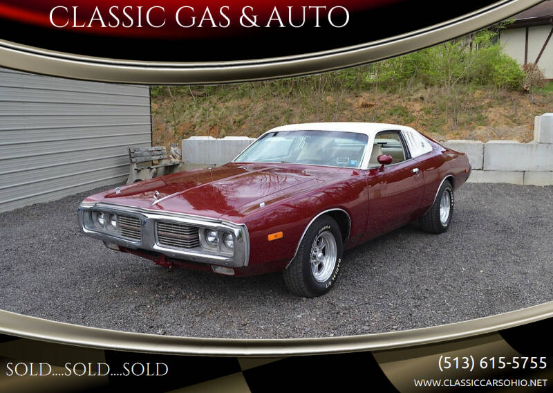 1973 Dodge Charger for sale at CLASSIC GAS & AUTO in Cleves OH