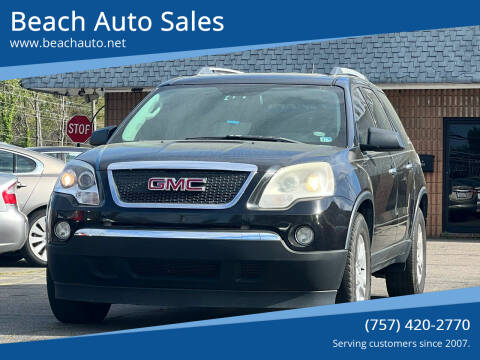 2011 GMC Acadia for sale at Beach Auto Sales in Virginia Beach VA