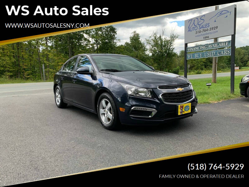 2015 Chevrolet Cruze for sale at WS Auto Sales in Castleton On Hudson NY