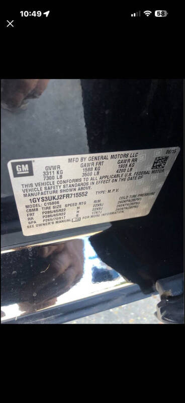 2015 Cadillac Escalade ESV Platinum