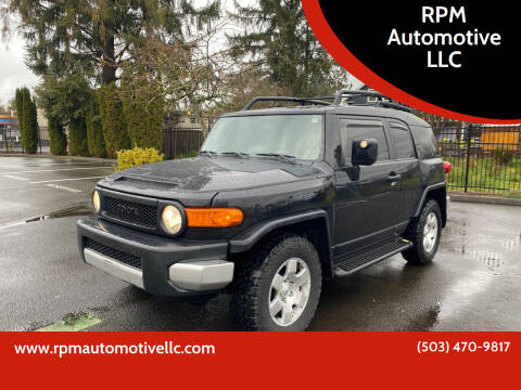 2007 Toyota FJ Cruiser for sale at RPM Automotive LLC in Portland OR