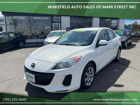 2013 Mazda MAZDA3 for sale at Wakefield Auto Sales of Main Street Inc. in Wakefield MA