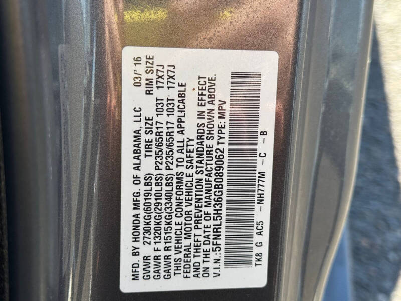 2016 Honda Odyssey SE