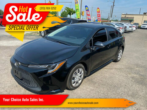 2020 Toyota Corolla for sale at Your Choice Auto Sales Inc. in Dearborn MI