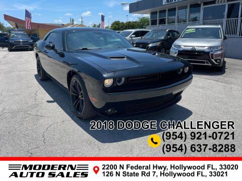2018 Dodge Challenger for sale at Modern Auto Sales in Hollywood FL