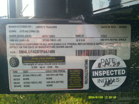 2026 Liberty Trailers Utility LU7K83X14VC