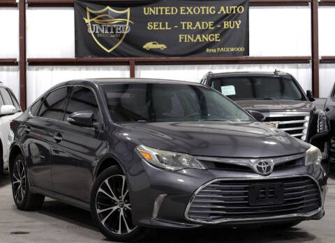 2016 Toyota Avalon for sale at United Exotic Auto in Houston TX