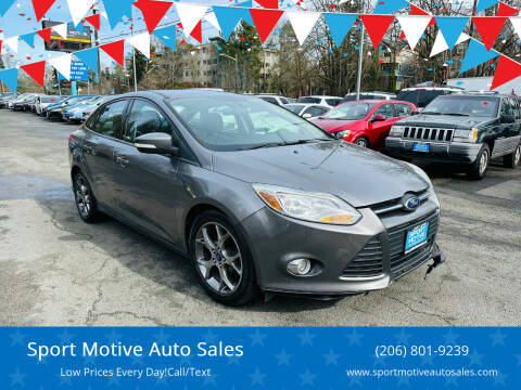 2014 Ford Focus for sale at Sport Motive Auto Sales in Seattle WA