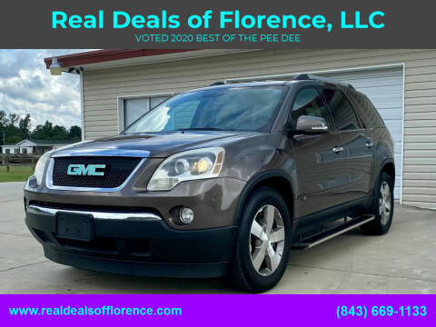 2010 GMC Acadia for sale at Real Deals of Florence, LLC in Effingham SC