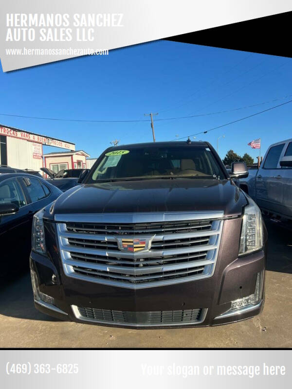 2015 Cadillac Escalade ESV for sale at HERMANOS SANCHEZ AUTO SALES LLC in Dallas TX