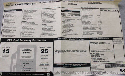 2012 Chevrolet Corvette Z16 Grand Sport