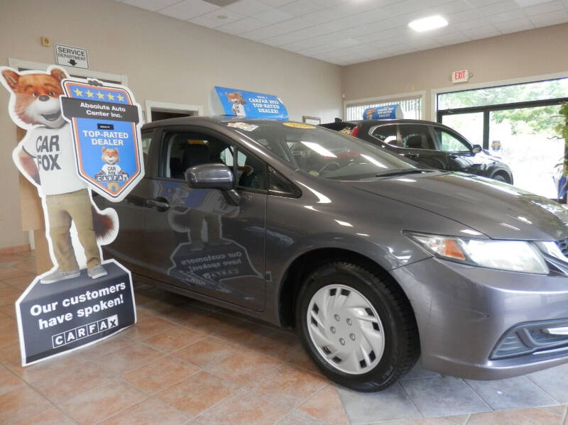 2014 Honda Civic for sale at ABSOLUTE AUTO CENTER in Berlin CT