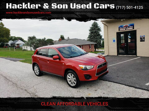 2014 Mitsubishi Outlander Sport for sale at Hackler & Son Used Cars in Red Lion PA
