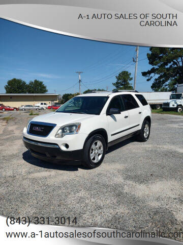 2010 GMC Acadia for sale at A-1 Auto Sales Of South Carolina in Conway SC