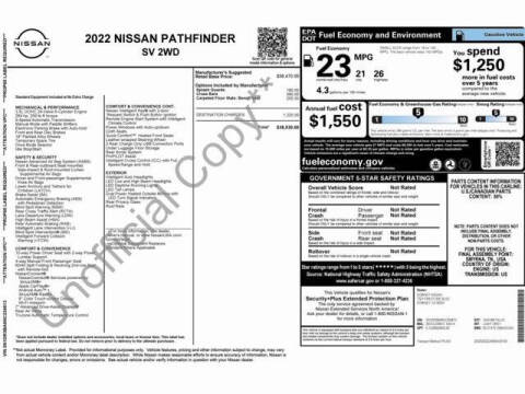 2022 Nissan Pathfinder SV