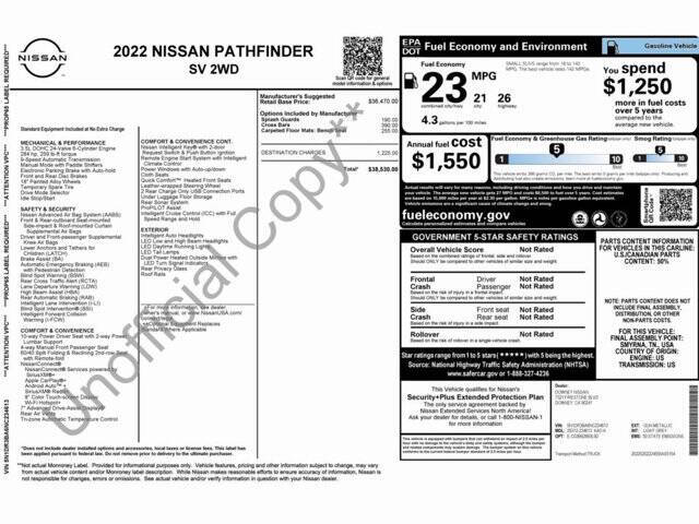 2022 Nissan Pathfinder SV