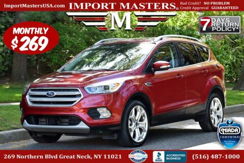 2019 Ford Escape for sale at Import Masters in Great Neck NY