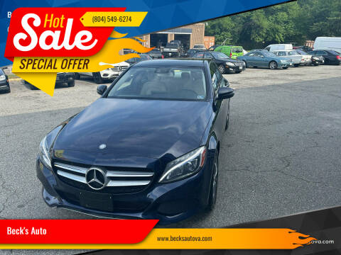 2016 Mercedes-Benz C-Class for sale at Beck's Auto in Chesterfield VA