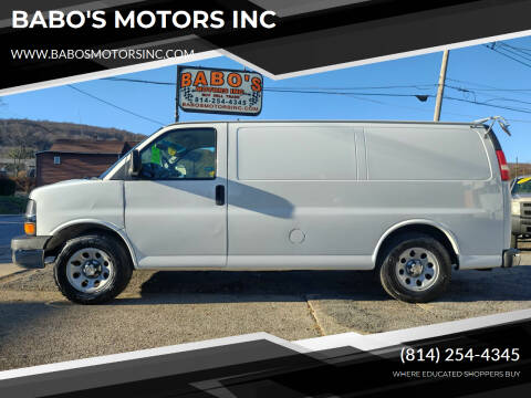 2012 Chevrolet Express Cargo for sale at BABO'S MOTORS INC in Johnstown PA