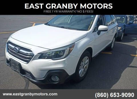 2018 Subaru Outback for sale at EAST GRANBY MOTORS in East Granby CT