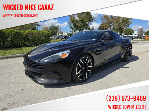 2015 Aston Martin Vanquish for sale at WICKED NICE CAAAZ in Cape Coral FL