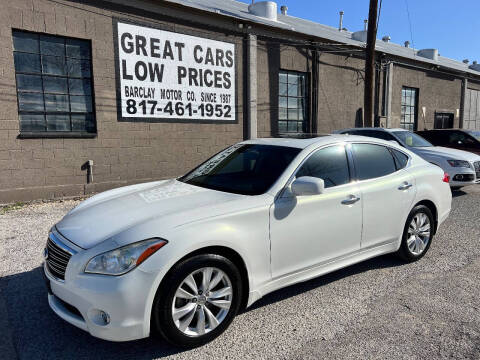 2011 Infiniti M37 for sale at BARCLAY MOTOR COMPANY in Arlington TX