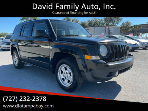 2014 Jeep Patriot for sale at David Family Auto, Inc. in New Port Richey FL