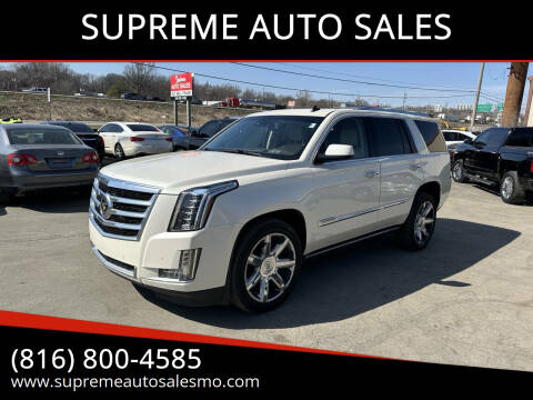 2015 Cadillac Escalade for sale at SUPREME AUTO SALES in Grandview MO