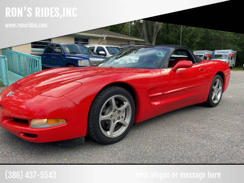 2003 Chevrolet Corvette for sale at RON'S RIDES,INC in Bunnell FL